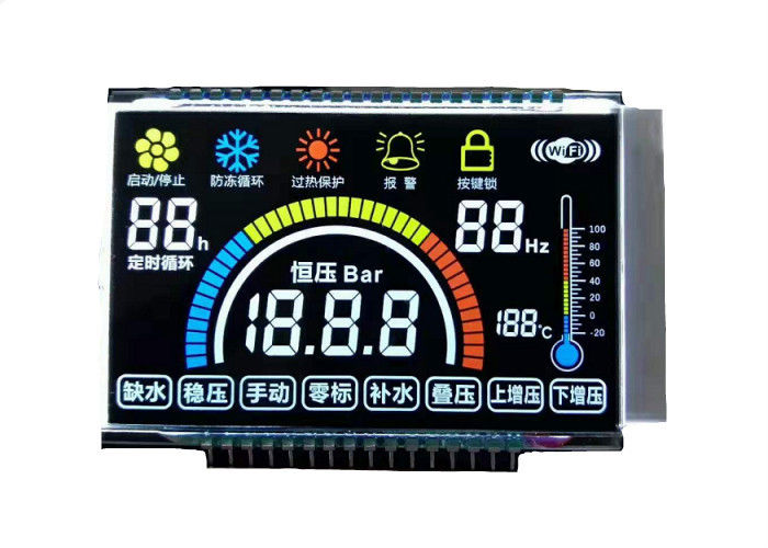 Özel VA Lcd Ekran 14 Segment Lcd Modülü Negatif Ekran Digit 7 Segment Lcd Modülü