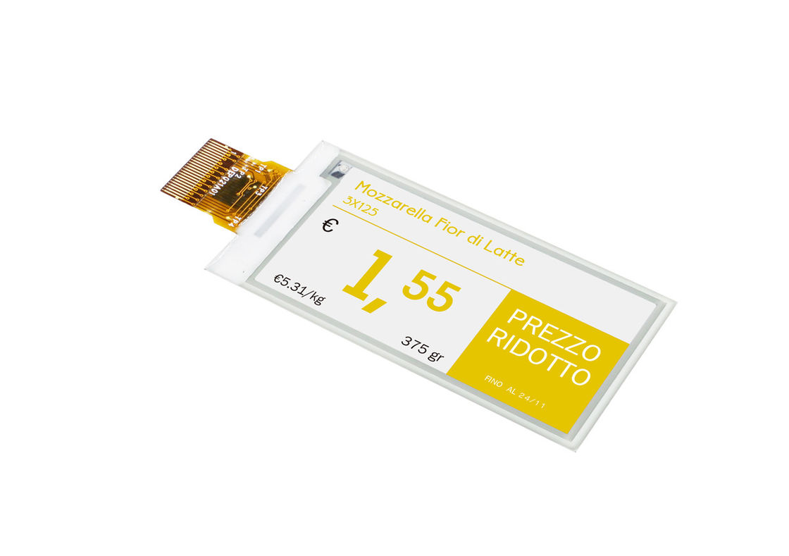 2,13 ″ 122RGB * 250 E Elektronik Fiyat Etiketi İçin Mürekkep Ekranı