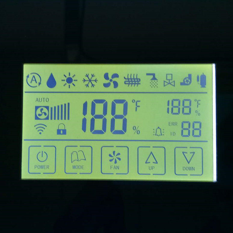 Segment Lcd Özel Tasarım FSTN / TN Lcd Ekran, Zebra Konektörü Su Sayacı için Trans-missive Monokrom Lcd oyun