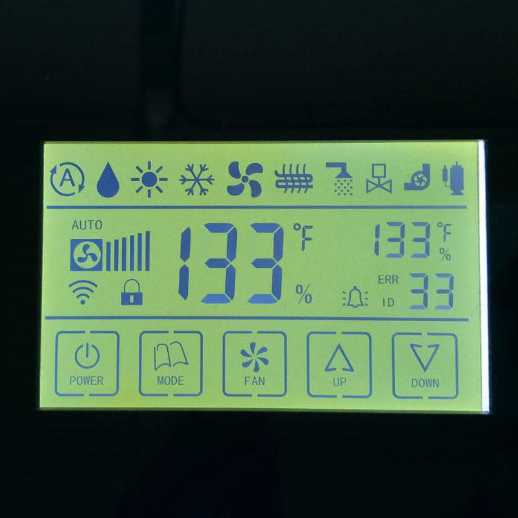 Segment Lcd Özel Tasarım FSTN / TN Lcd Ekran, Zebra Konektörü Su Sayacı için Trans-missive Monokrom Lcd oyun