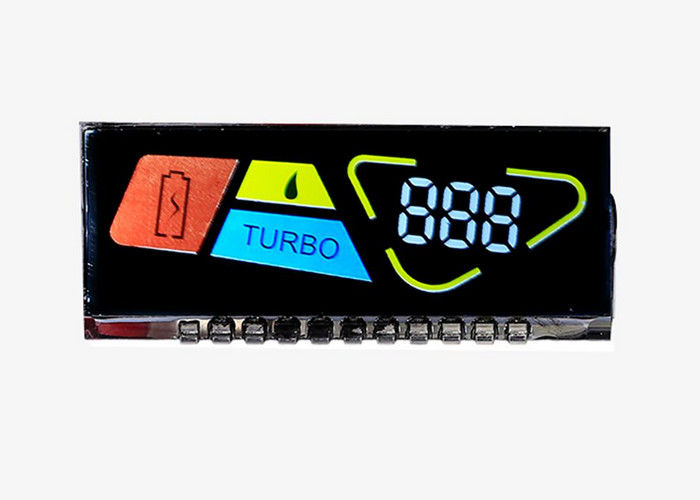 Lcd Ekran 8 Numara VA DFSTN Lcd 7 Segment Ondalık Ekran Negatif Yüksek Kontrastlı Lcd Modu Geniş Görüş Açısı Ekranı