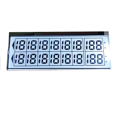 Tek Renkli Küçük 6'Saat Pozitif TN 50 Pin Lcd Ekran 6 Hane 7 Segment