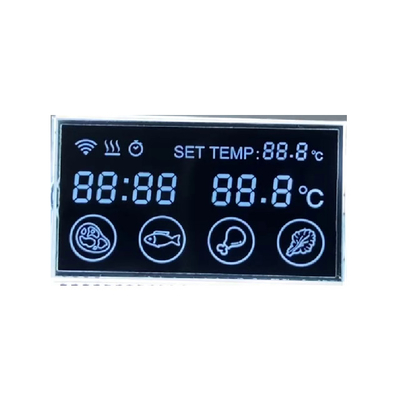Siyah Özel Boyutlu Ekran Basamağı VA Lcd Ekran Özel Tek Renkli Lcd Ekran