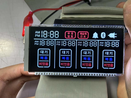 Özelleştirilmiş Negatif VA 6 O Saat LCD Ekranı Akıllı Ev İçin Transmissive Digit Grafik LCD Cam Va Panel