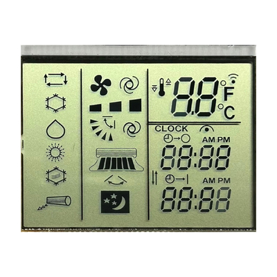 3.0 V Pozitif Yansıtıcı TN Bölümü LCD Klima Uzaktan Kontrol Sıcaklık Kontrolü
