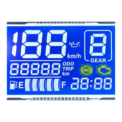 Fabrika İyi Kalite Özel Matris HTN LCD Ekran Monokrom 7 Segment Grafik LCD Ekran Motosiklet Araçları İçin