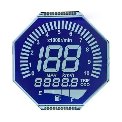 Özel Matrix HTN LCD Ekran Sekiz Şekil Monokrom 7 Segment Grafik LCD Ekran Motosiklet Araçları İçin