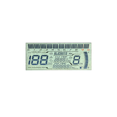 Üretici Ucuz Özel HTN LCD Ekran Sekiz Şekil Monokrom 7 Segment Grafik LCD Ekran Motosiklet Araçları İçin