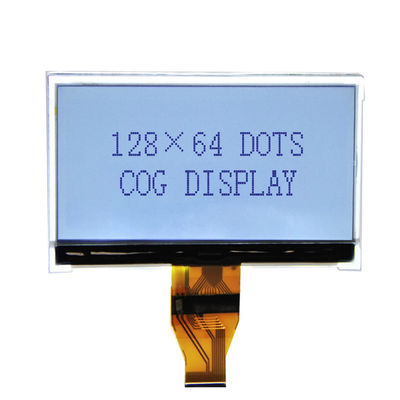Özel 128x64 Grafik Düşük Güçlü Tek renkli LCD COG LCD Ekran Modülü Arkaplan Işığıyla