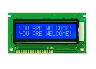 İletken Gri Mod STN LCD Ekran, 16/2 LCD Ekran Modülü, 1/16 Görev