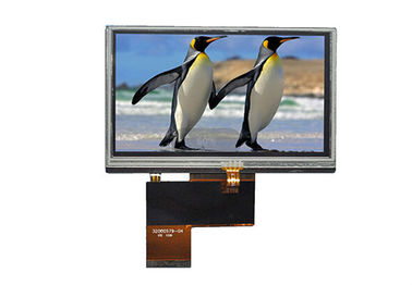 Endüstriyel için 4.3 inç 480 * 272 TFT LCD Dirençli Dokunmatik Panel 24 bit