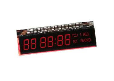 VA Lcd Ekran Özel LCD Modülü 7 Segment Lcd Negatif Ekran Ile Elektronik Zamanlayıcı Için Metal PIn Bağlayıcı Lcd