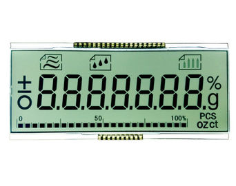 Monokrom TN LCD Ekran 7 Segment 4 Haneli Su Geçirmez Konnektörlü 18 Pinli Alfanümerik