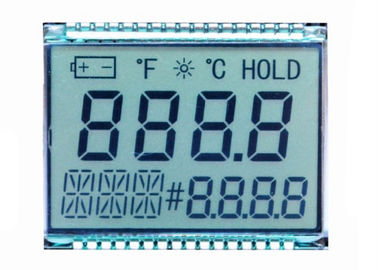 Özel 4 Haneli 7 Segment Sayısal Ekran TN Metre Pin Connector Için Yansıtıcı LCD Ekran