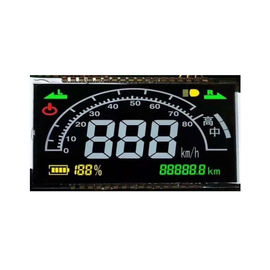 Özel Boyut 7 Segment Kare Ekran HTN LCD Ekran 12 PIN Statik Sürüş Yöntemi