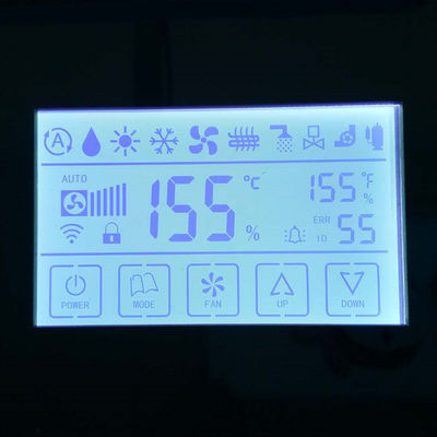 Segment Lcd Özel Tasarım FSTN / TN Lcd Ekran, Zebra Konektörü Su Sayacı için Trans-missive Monokrom Lcd oyun