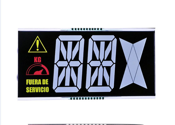 Lcd Ekran 8 Numara VA DFSTN Lcd 7 Segment Ondalık Ekran Negatif Yüksek Kontrastlı Lcd Modu Geniş Görüş Açısı Ekranı