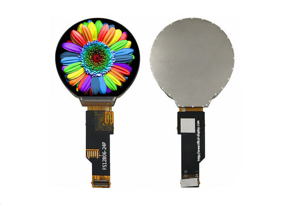 1,28 inç TFT Lcd Yuvarlak Ekran 240 * 240 Nokta Mcu / Spi / Rgb Arabirimli Küçük Lcd