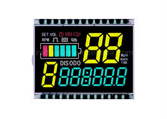 Özel VA Lcd Ekran 14 Segment Lcd Modülü Negatif Ekran Digit 7 Segment Lcd Modülü