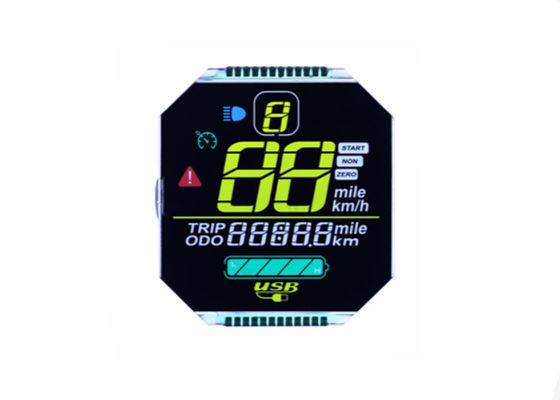 Özel 7 Bölüm Yuvarlak LCD Modülü