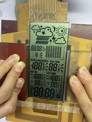 Düşük Güç Tüketimi TN LCD Ekran Akıllı Termostat için Büyük Boy Segment Modülü